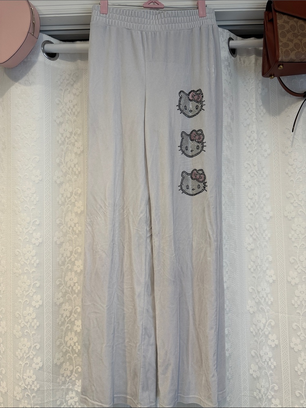 Forever 21 Hello Kitty Wide Leg Sweatpants